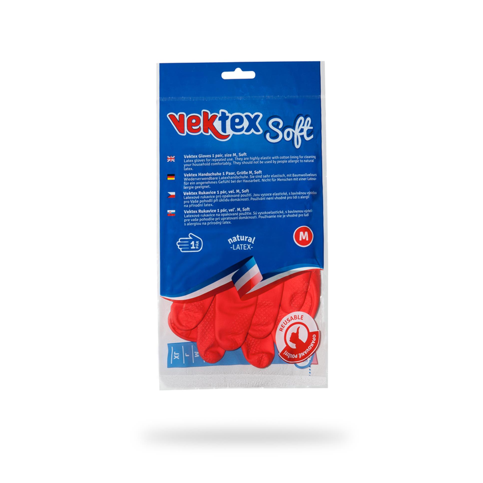 Úklidové rukavice Vektex SOFT - velikost M