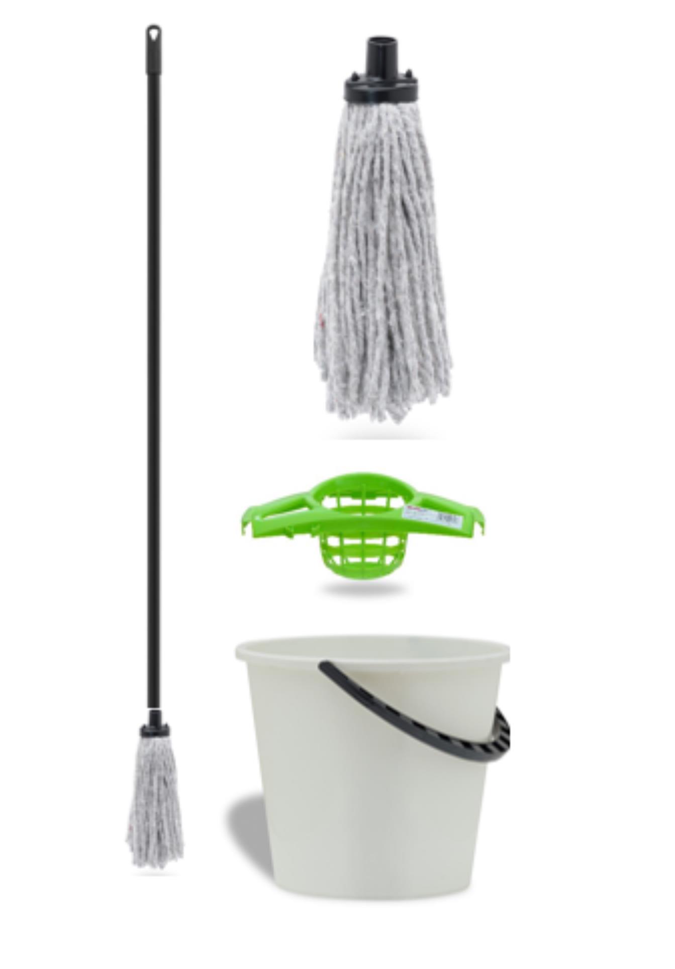 Levně Úklidový set Vektex - mop, vědro a ždímač