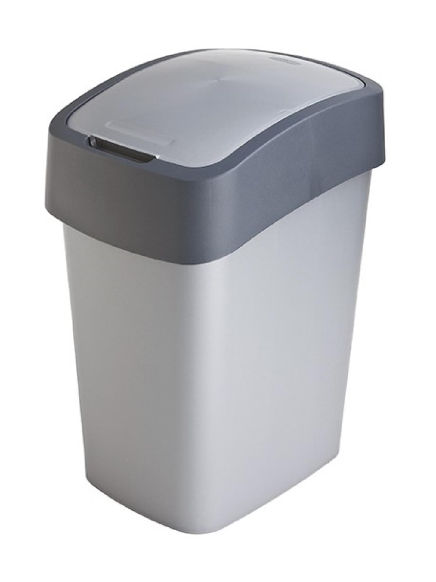 Odpadkový koš flip bin 25l 186157 stříbrno/grafit