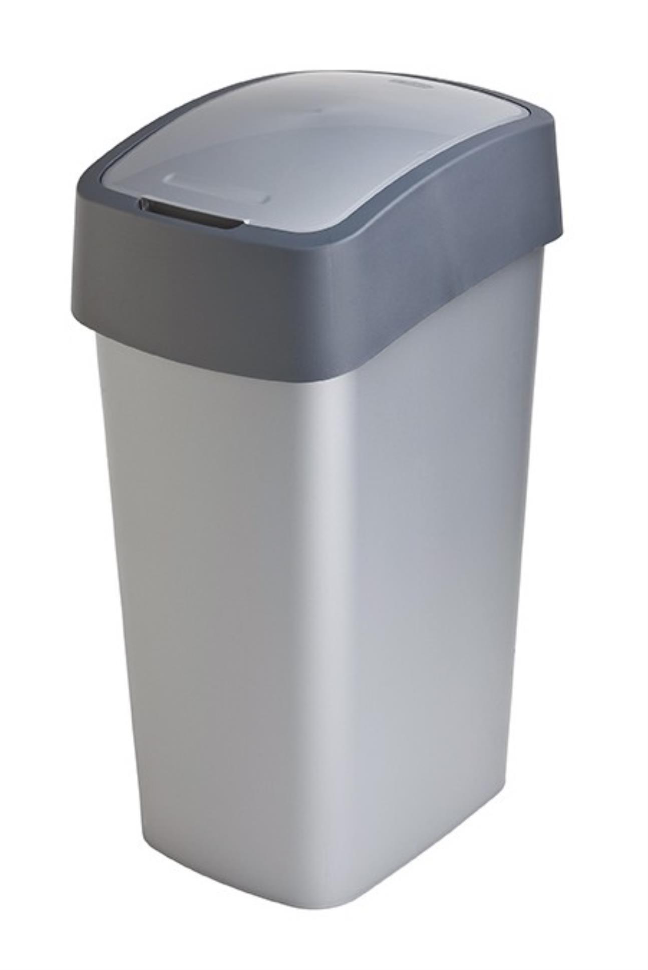 Levně Odpadkový koš Curver Flipbin - 45 l, šedý