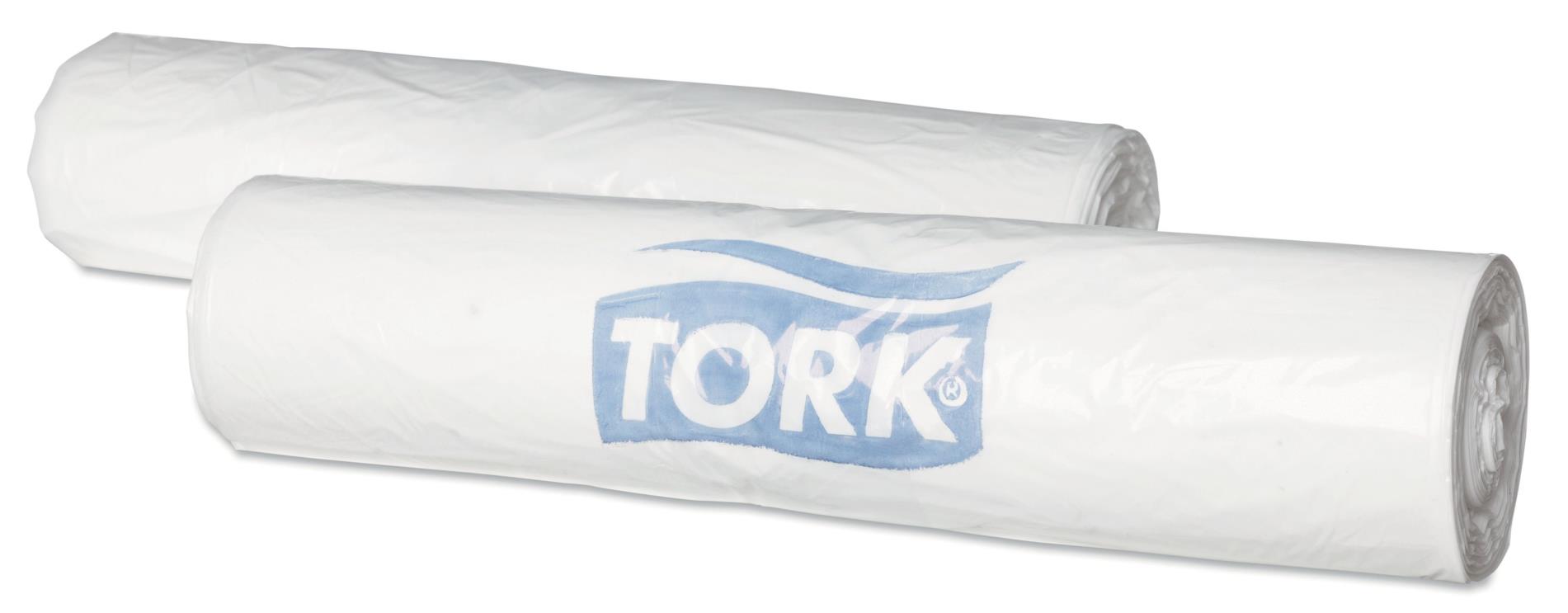 Levně Pytle na odpad Tork B2 - bílé, 20 l, 100 ks