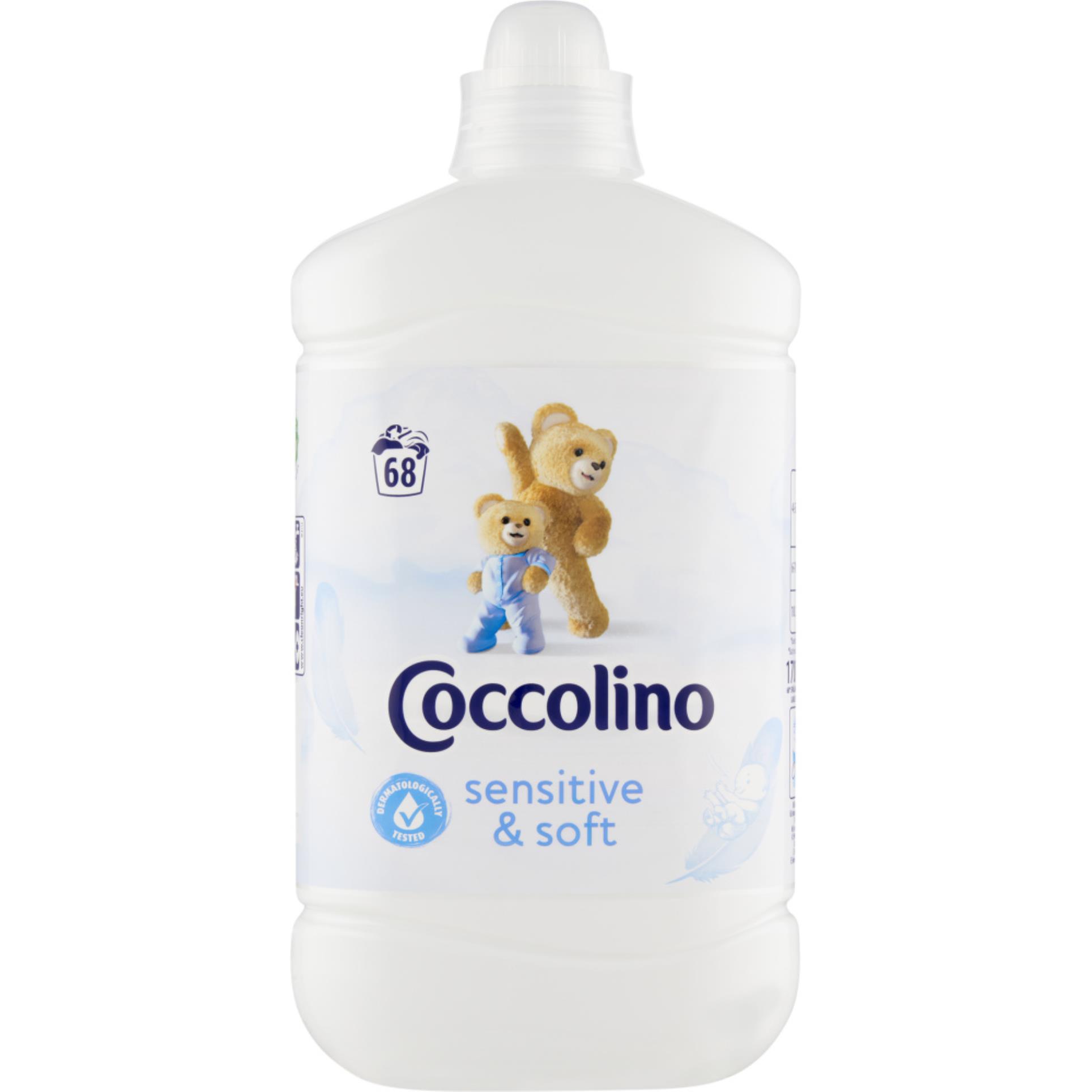 Levně Aviváž Coccolino - White Sensitive, 1,7 l, 68 pracích dávek