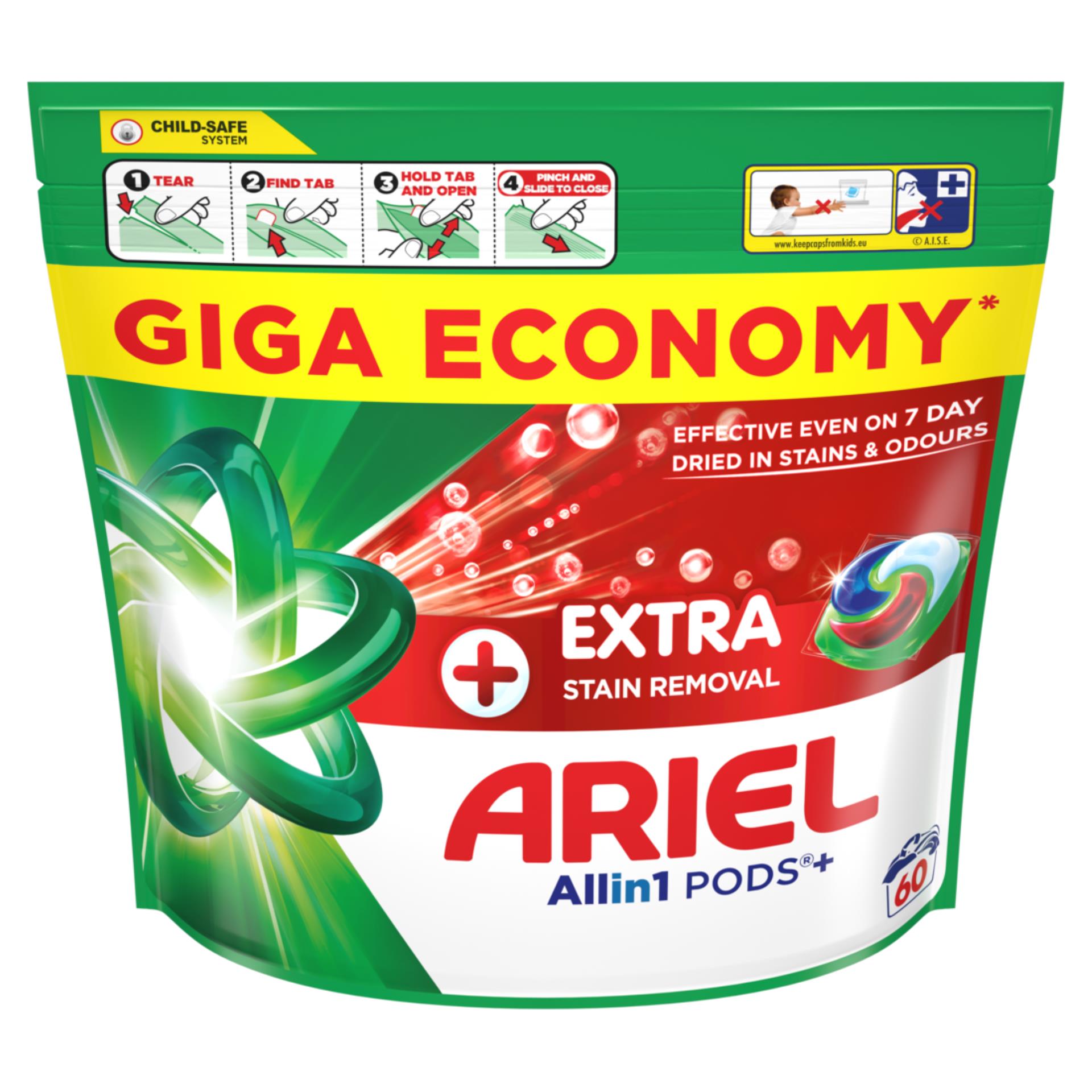 Levně Kapsle na praní Ariel Allin1PODS Extra Clean 60 PD