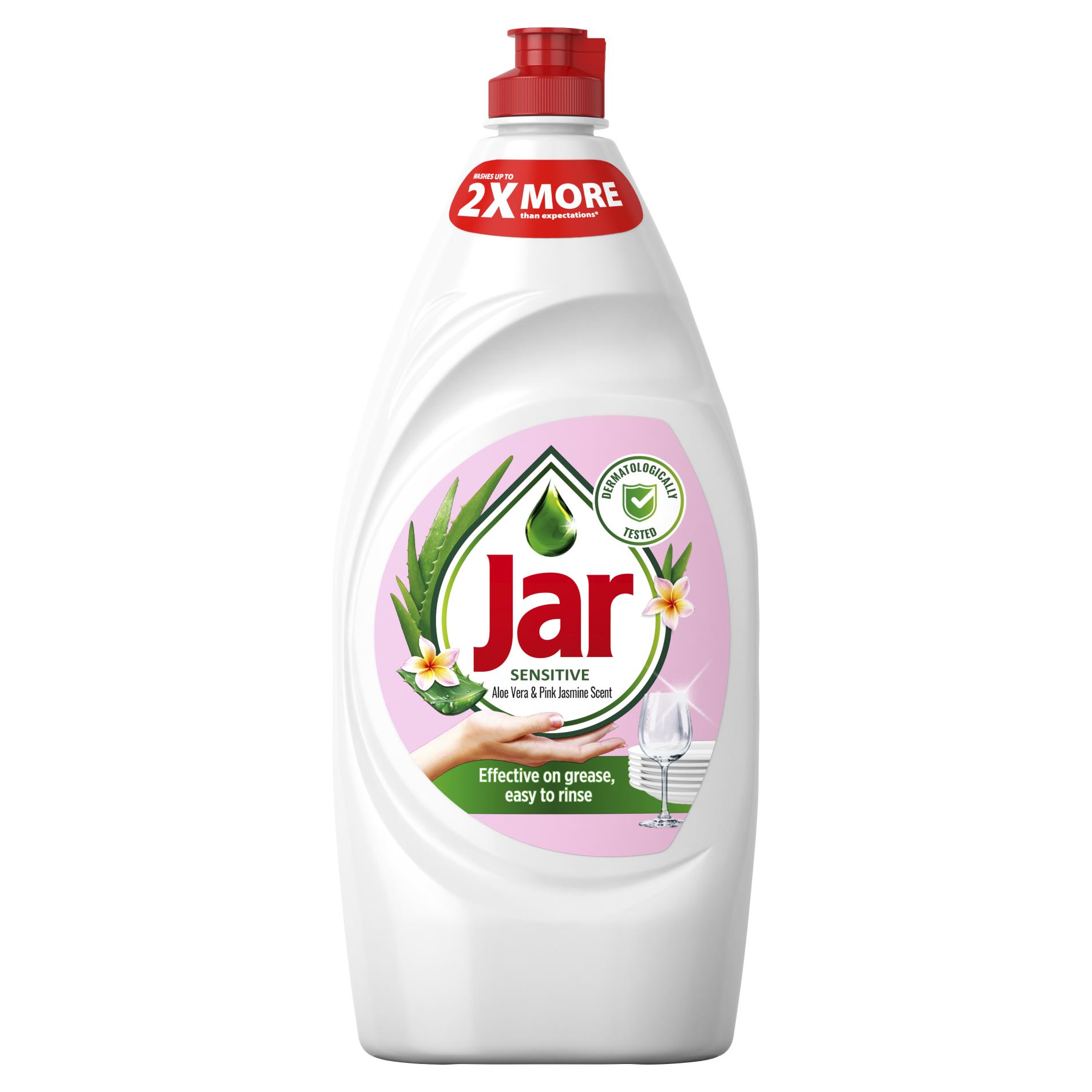 Levně Jar Sensitive tekutý blüte na nádobí Aloe Vera & Pink Jasmin 900 ml