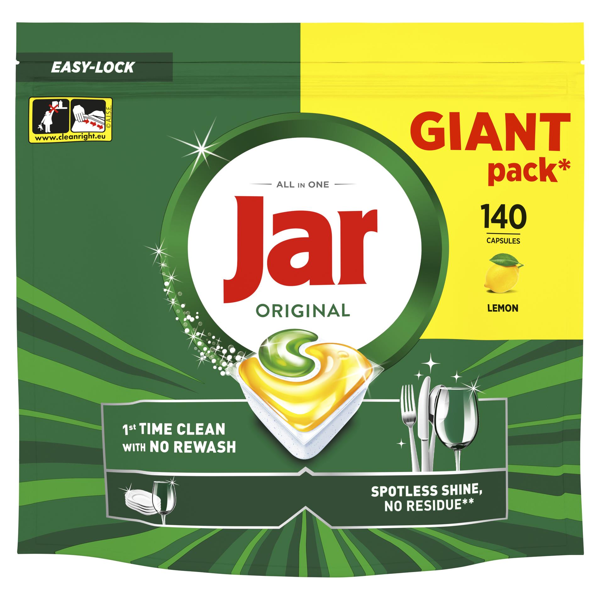 Levně Tablety do myčky Jar - citron, 140 ks