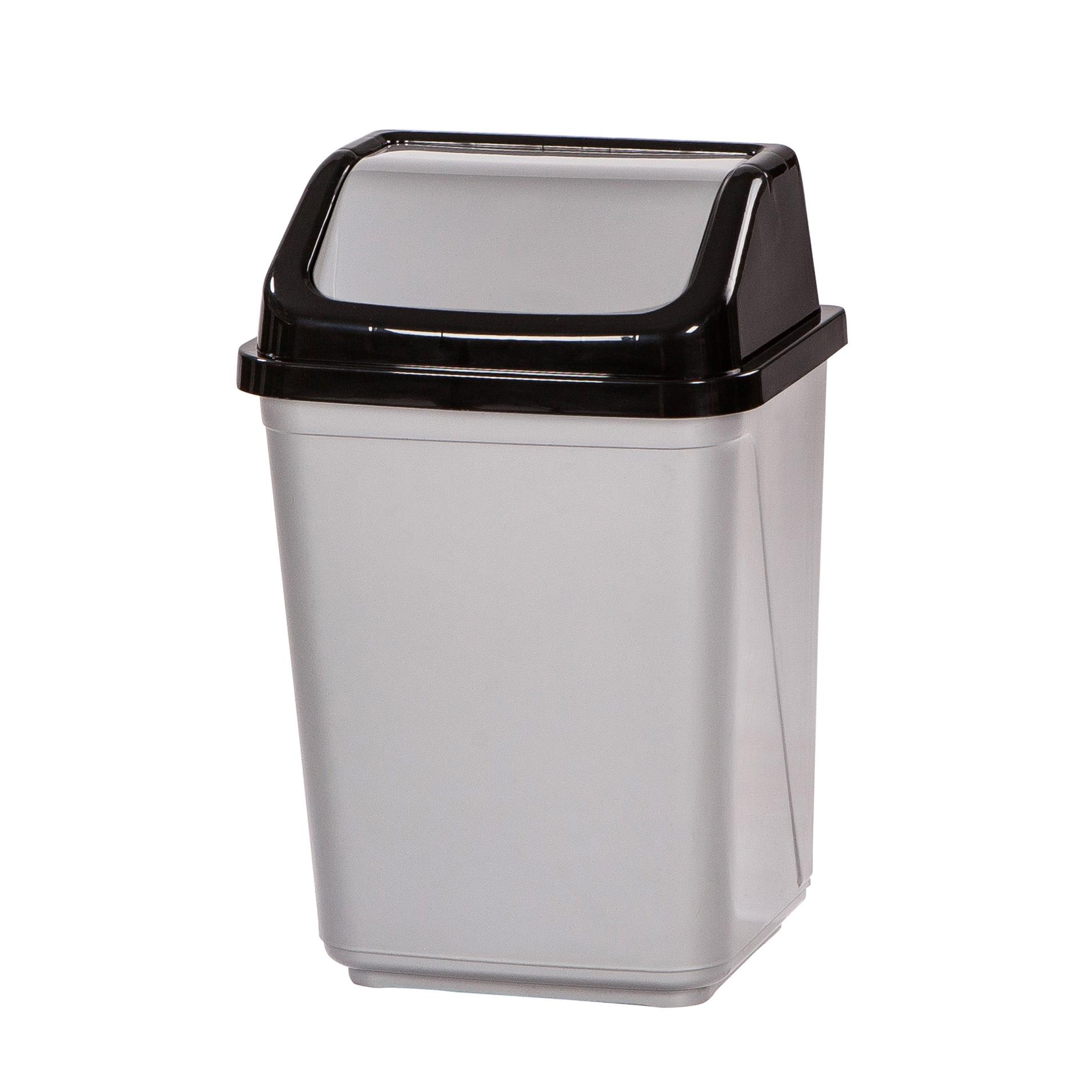 Odpadkový koš Q-Connect - 5 l, stříbrný