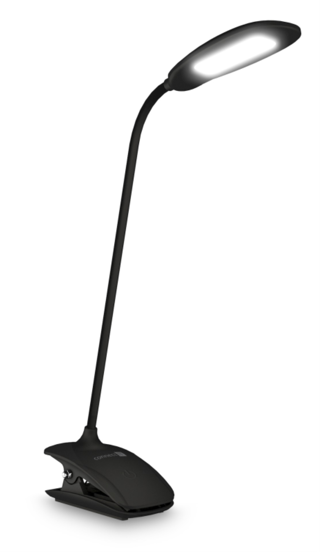 Stolní LED lampička s klipem Connect IT Clip – černá