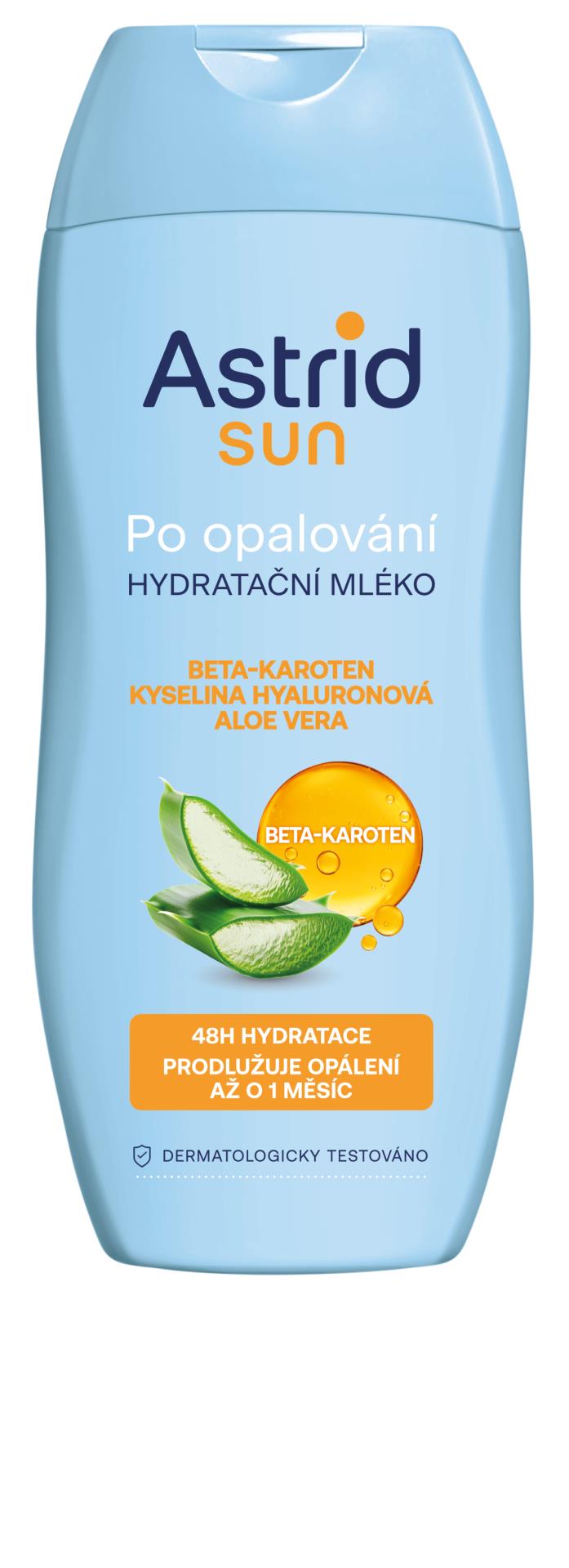 Mléko po opalování Astrid Sun - s beta-karotenem, 200 ml