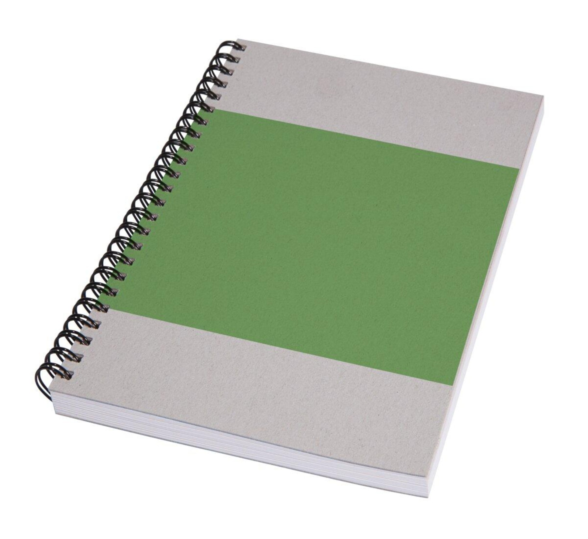 Spirálový blok Sigel Quicknote A5 - čistý, 80 listů, zelený - šedý