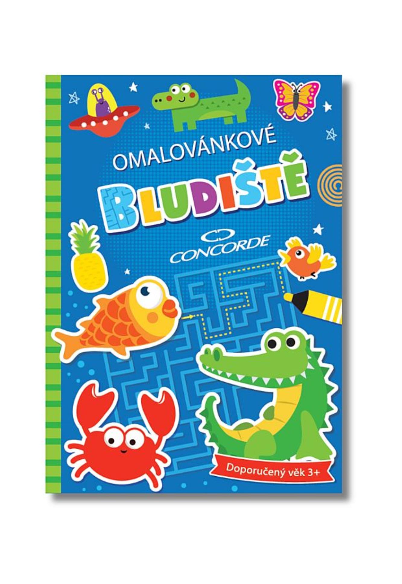 Omalovánky s úkoly CONCORDE - bludiště, 24 stran