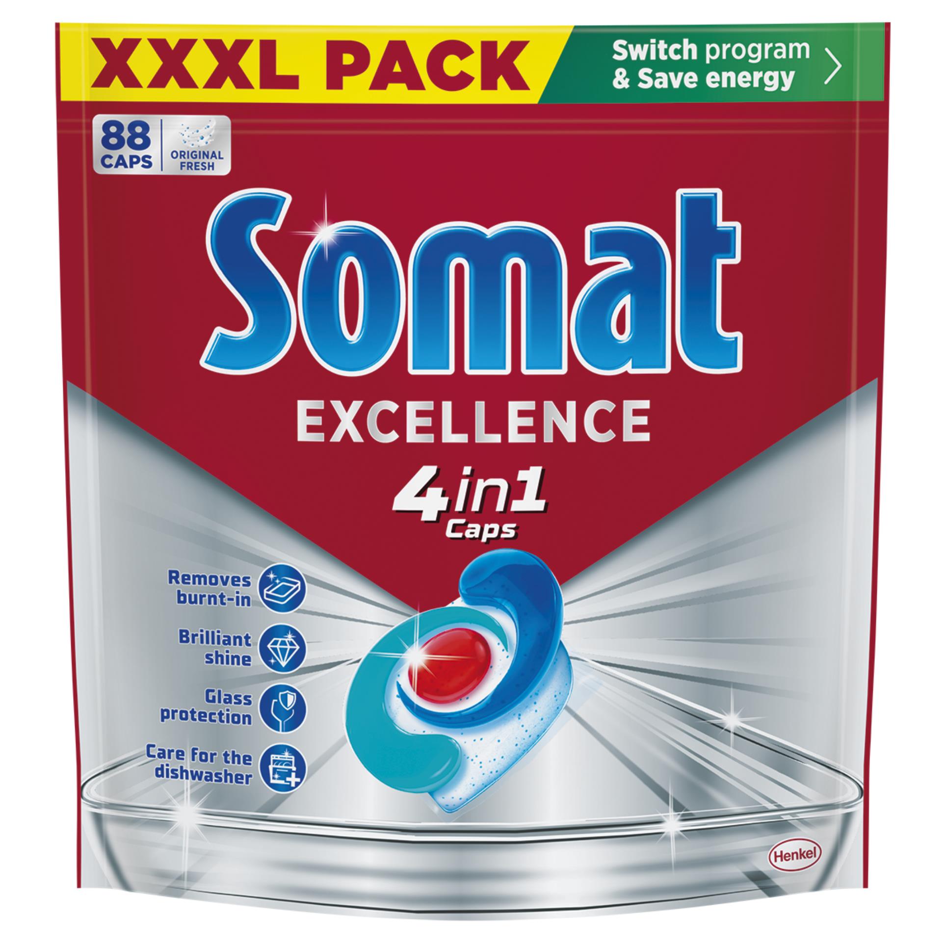 Tablety do myčky Somat - 4v1, 88 ks