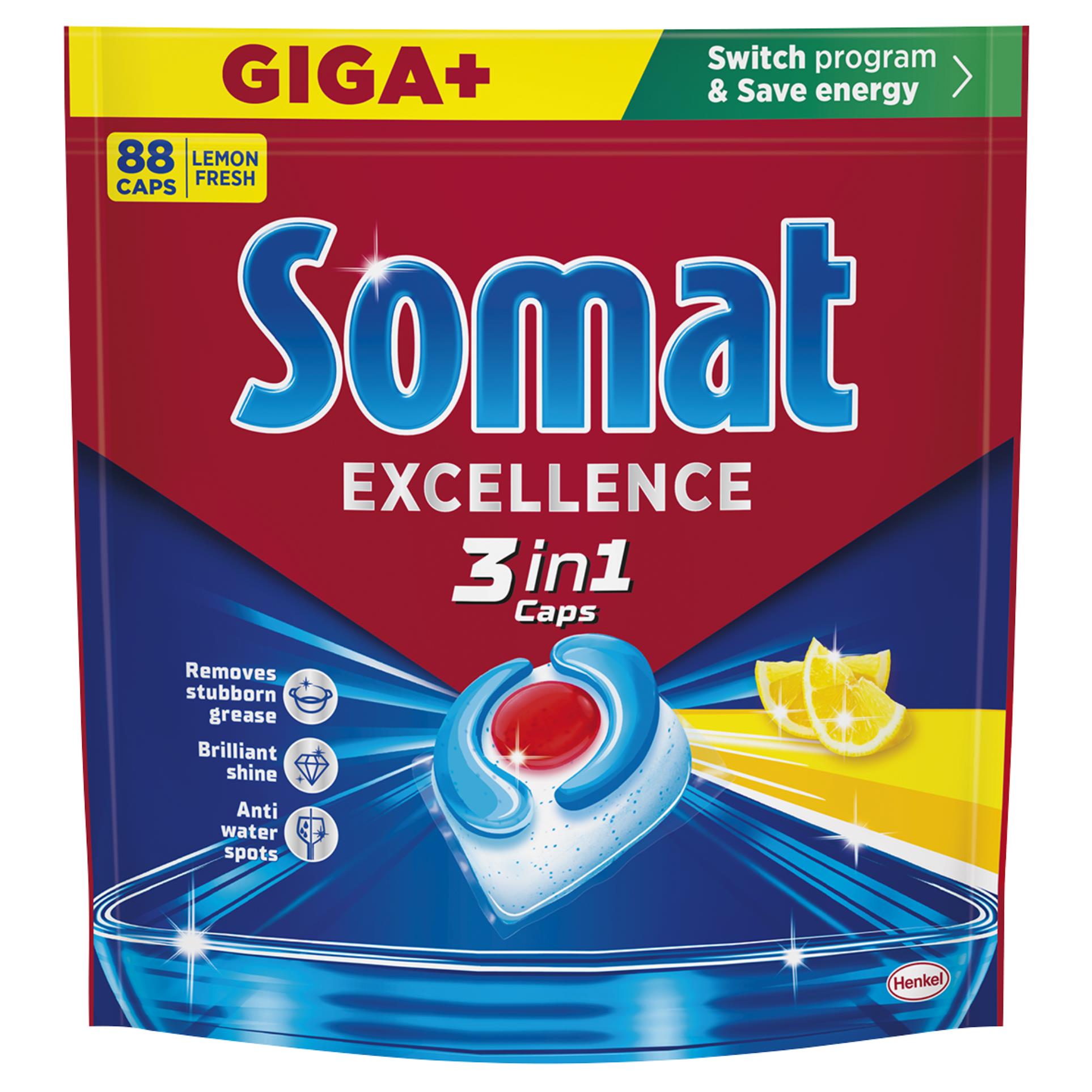 Tablety do myčky Somat - 3in1 Lemon, 88 ks