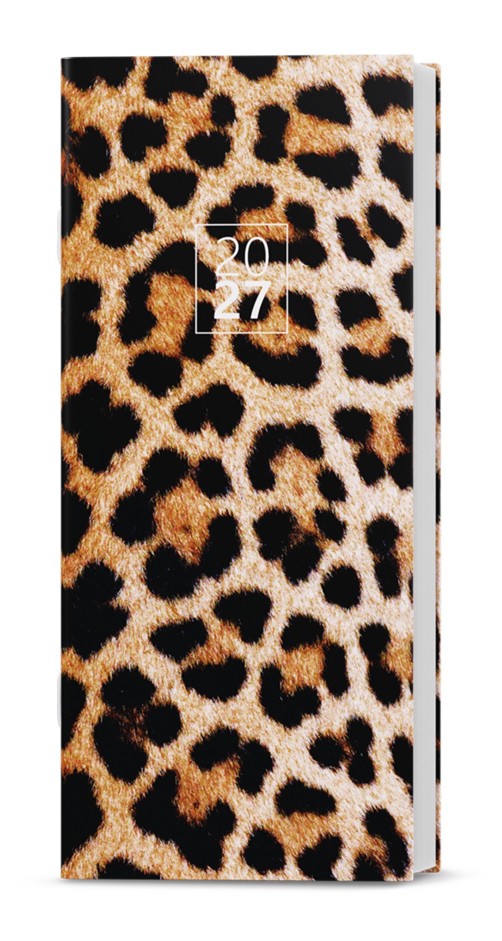 Měsíční kapesní diář 2027 lamino - Leopard