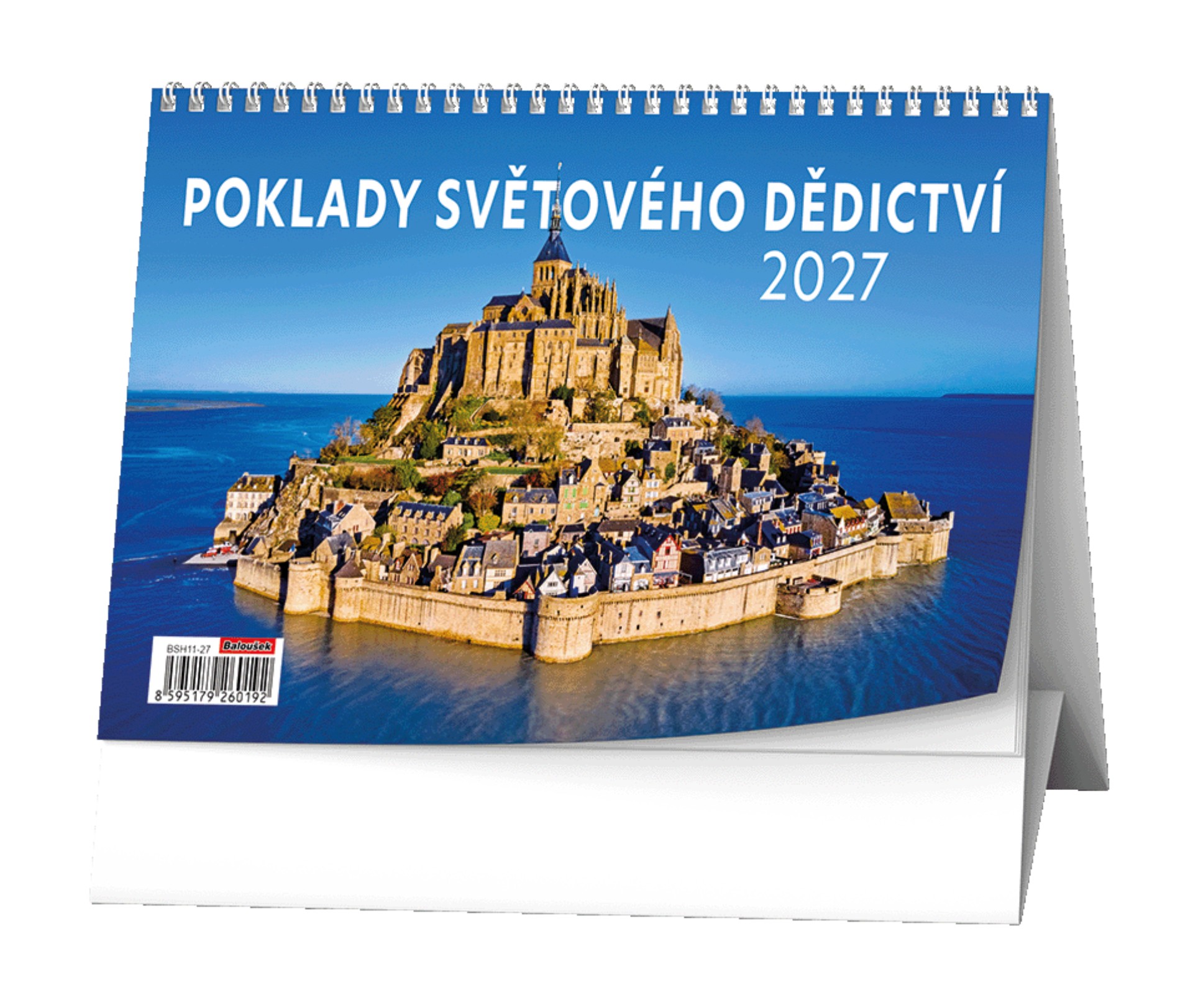 Stolní kalendář 2027 Poklady světového dědictví