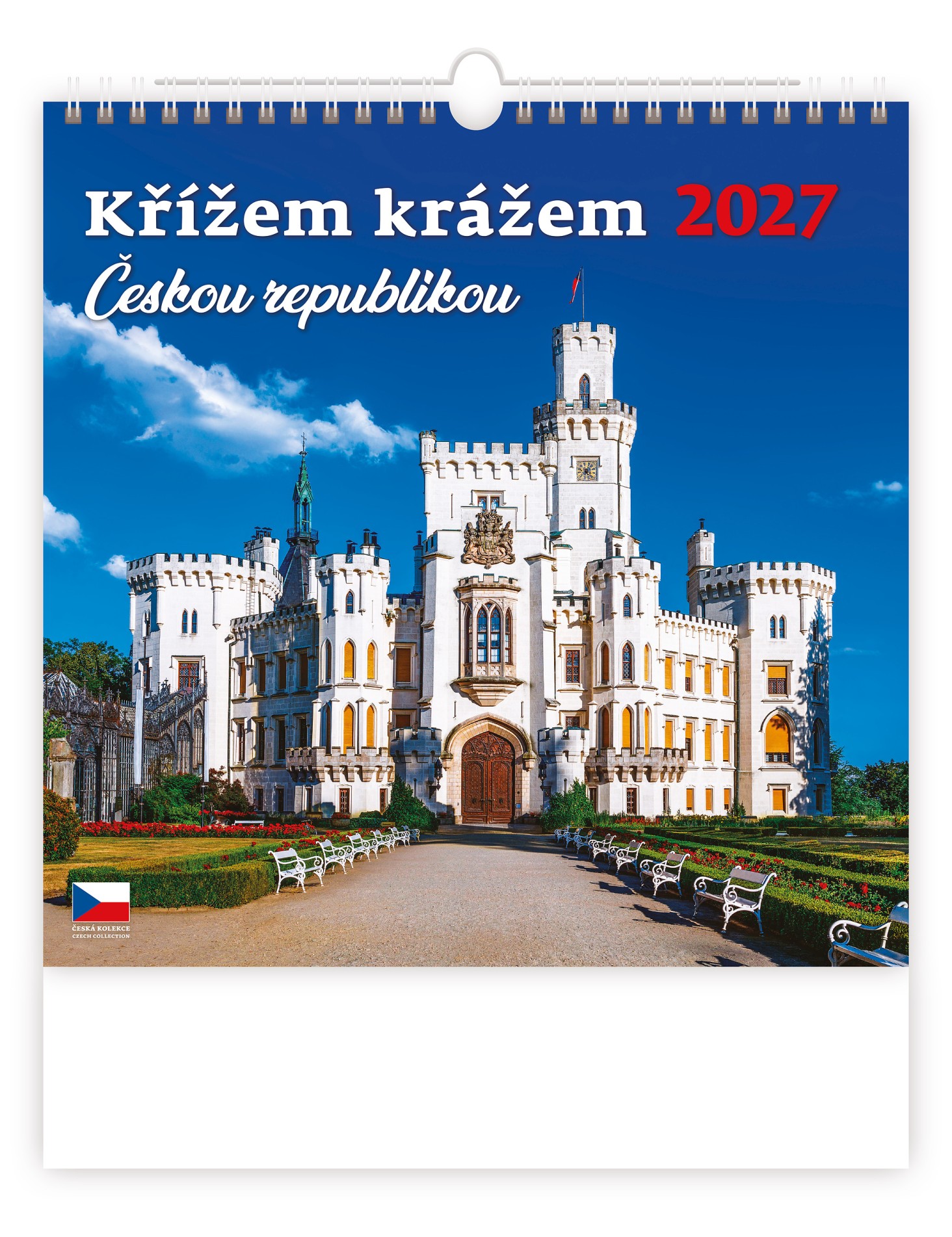 Nástěnný kalendář 2027 Křížem krážem Českou republikou