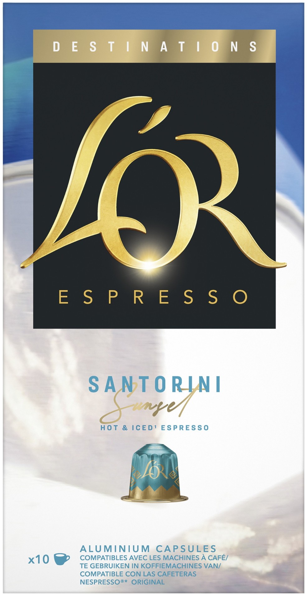 Kapsle L'or - Espresso Santorini Sunset, 52 g, 10 ks