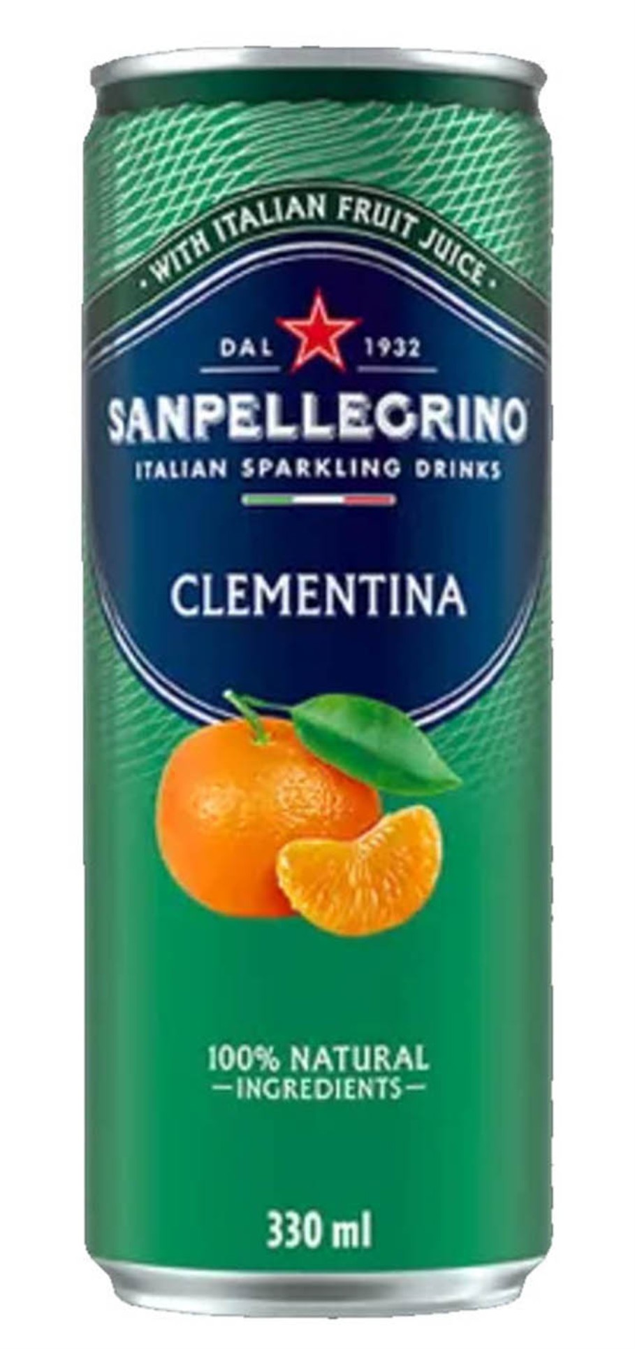 Limonáda San Pellegrino - Clementina, mandarinka, plech, 24x 330 ml