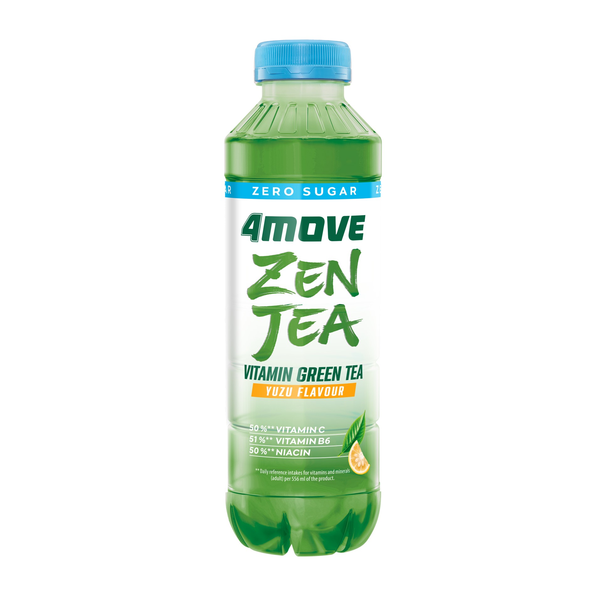 Vitamínová voda 4Move - Zen Tea Yuzu, 6x 0,556 l
