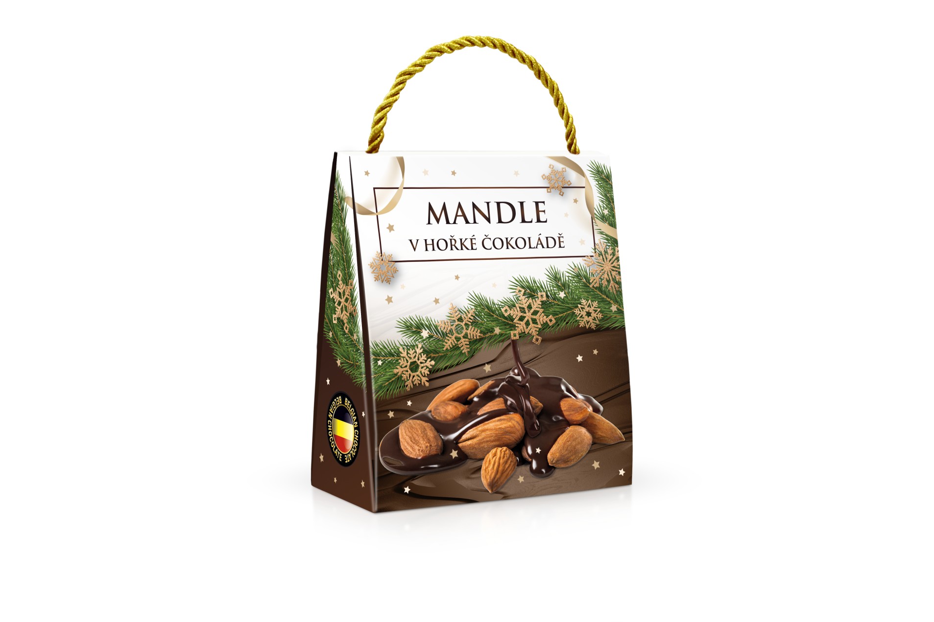 Mandle v hořké čokoládě v taštičce, 200 g