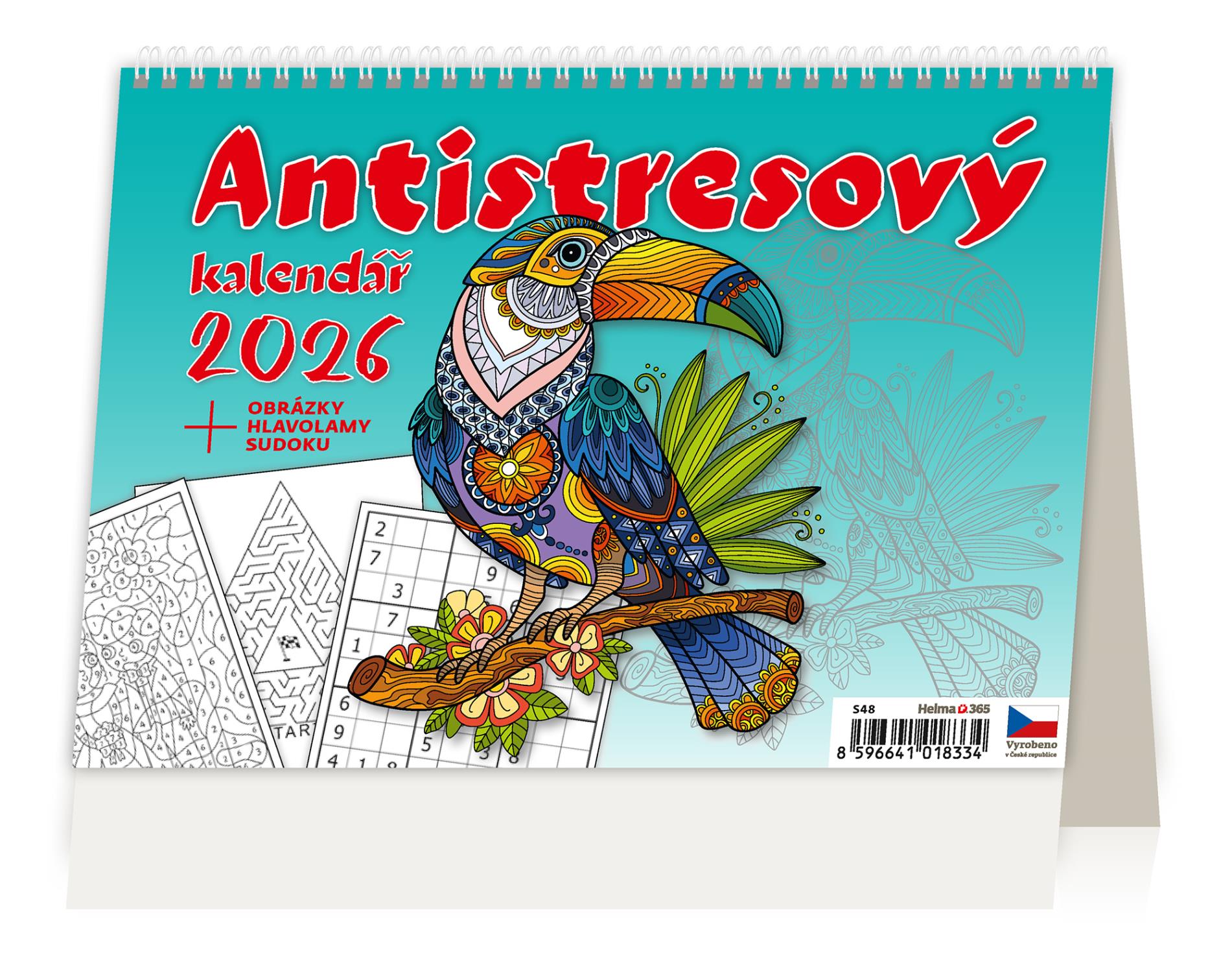 Stolní antistresový pracovní kalendář 2025