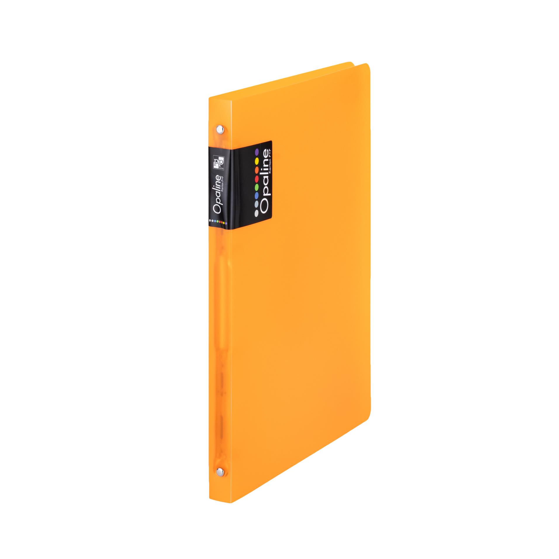 Karton P+P Čtyřkroužkový pořadač Opaline - A4, hřbet 2 cm, oranžový