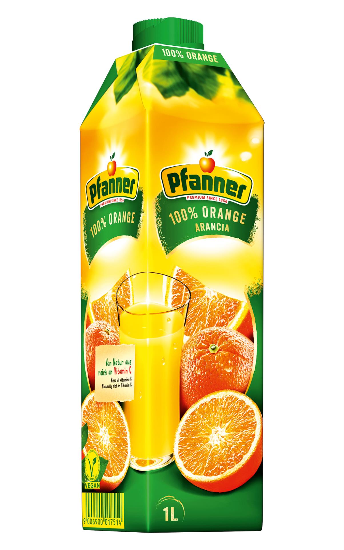 Džus Pfanner - pomeranč, 1 l