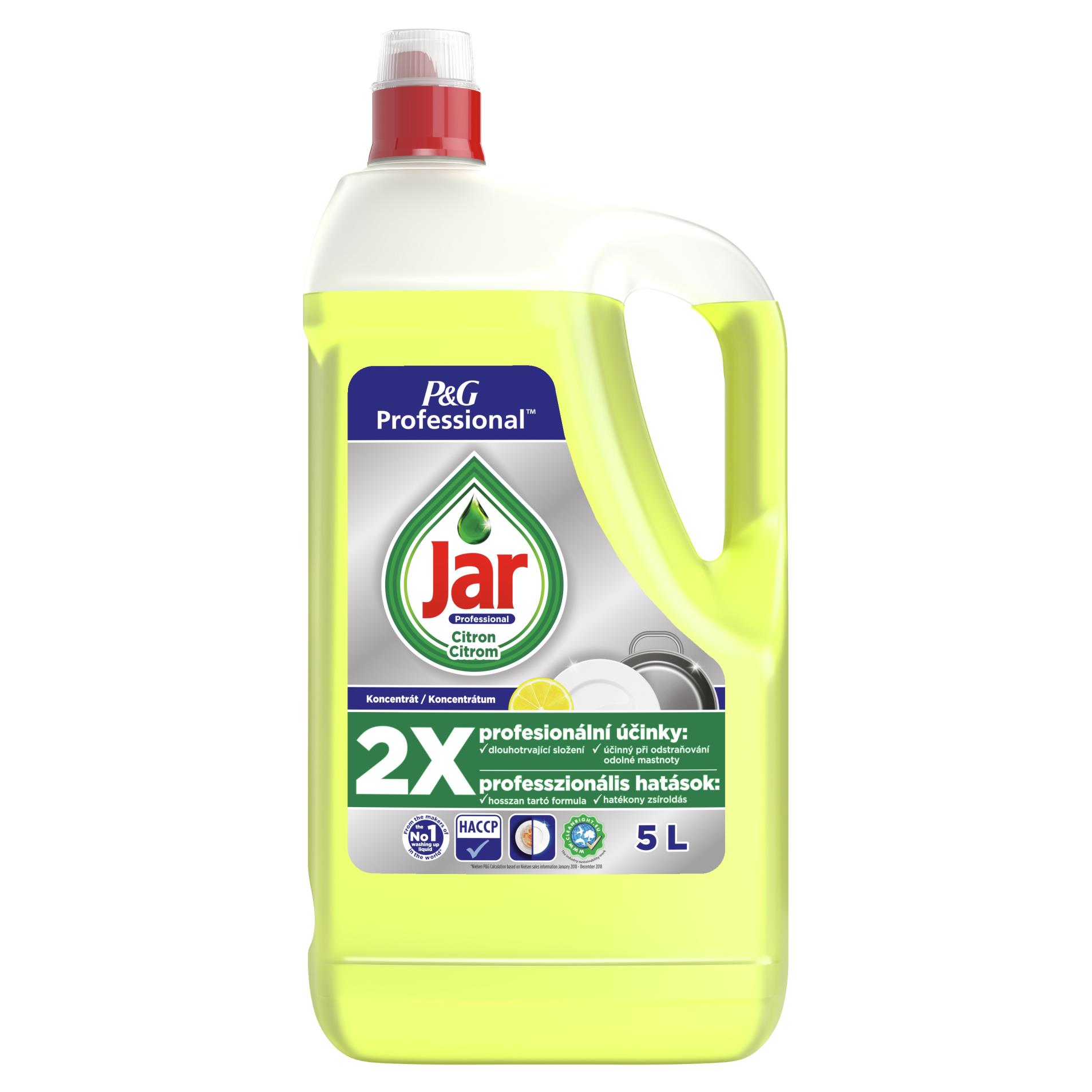 Prostředek na mytí nádobí Jar Expert - citron, 5 l