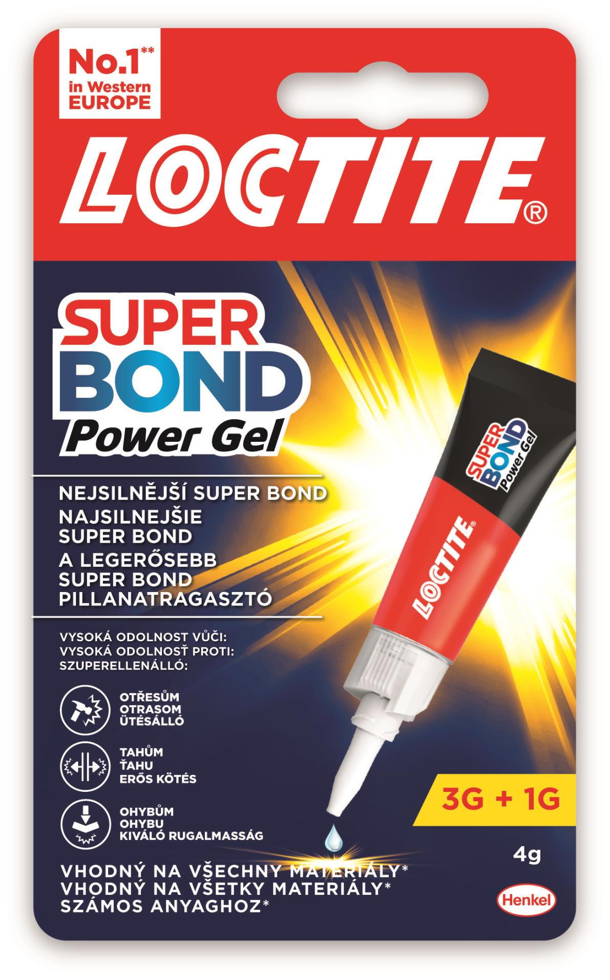 Loctite Vteřinové lepidlo Super Attak Gel, 3 g