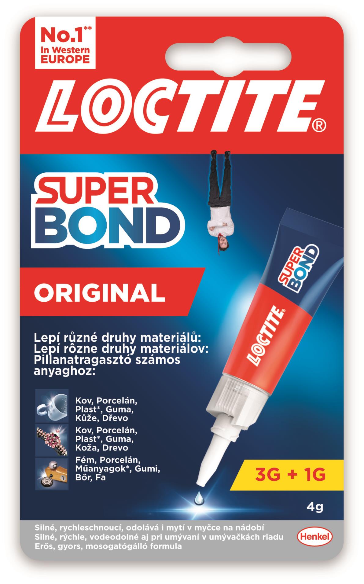 Loctite Vteřinové lepidlo Super Attak liquid, 3 g