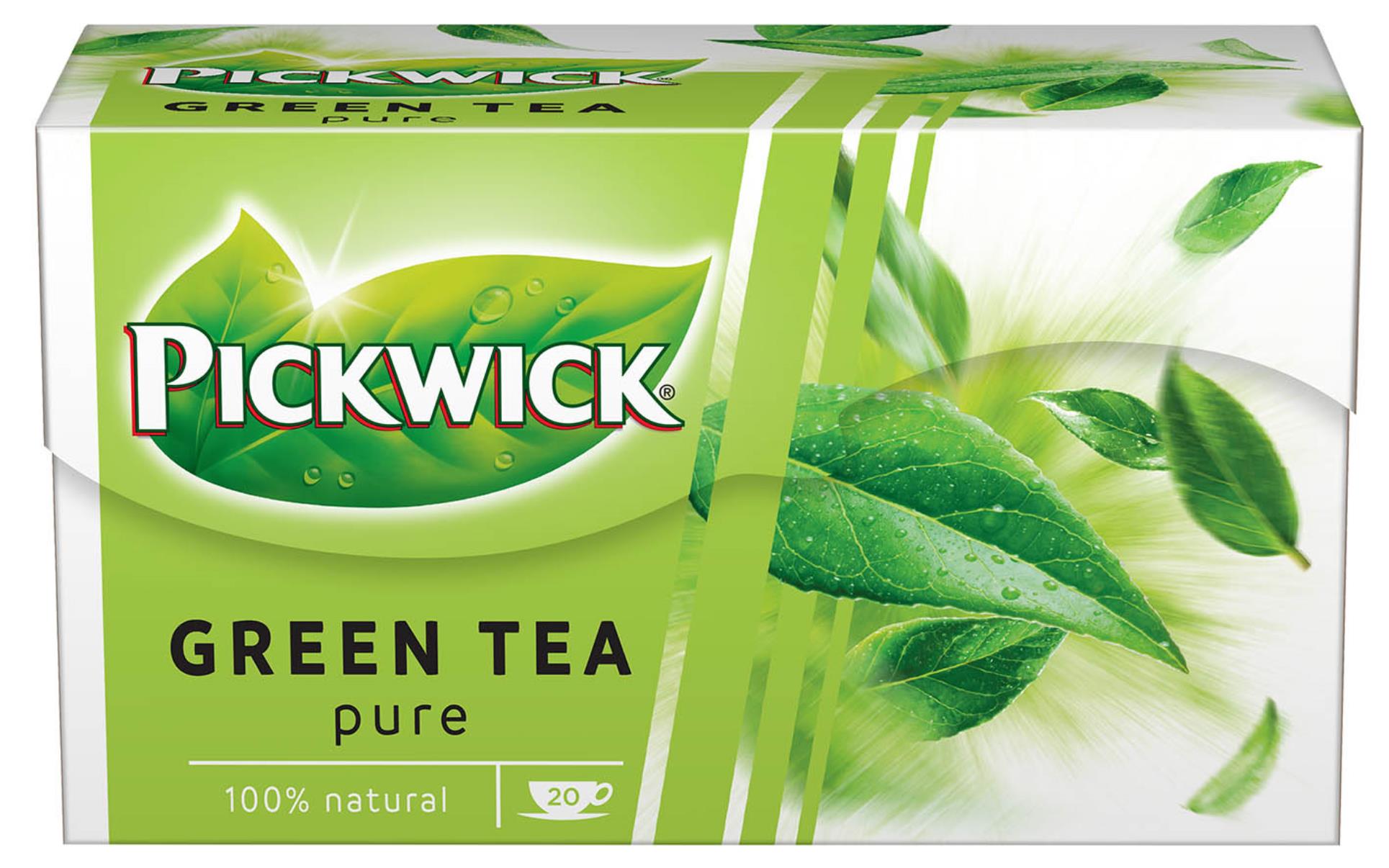 Levně Čaj Pickwick Zelený neochucený, 20 x 2 g