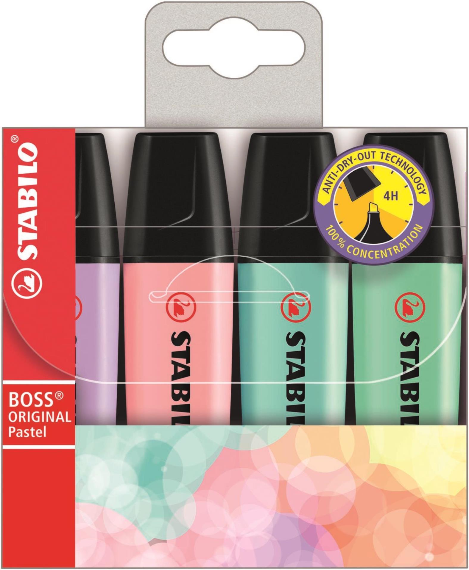 Levně Stabilo 35025 Boss Original Pastel sada 4 ks