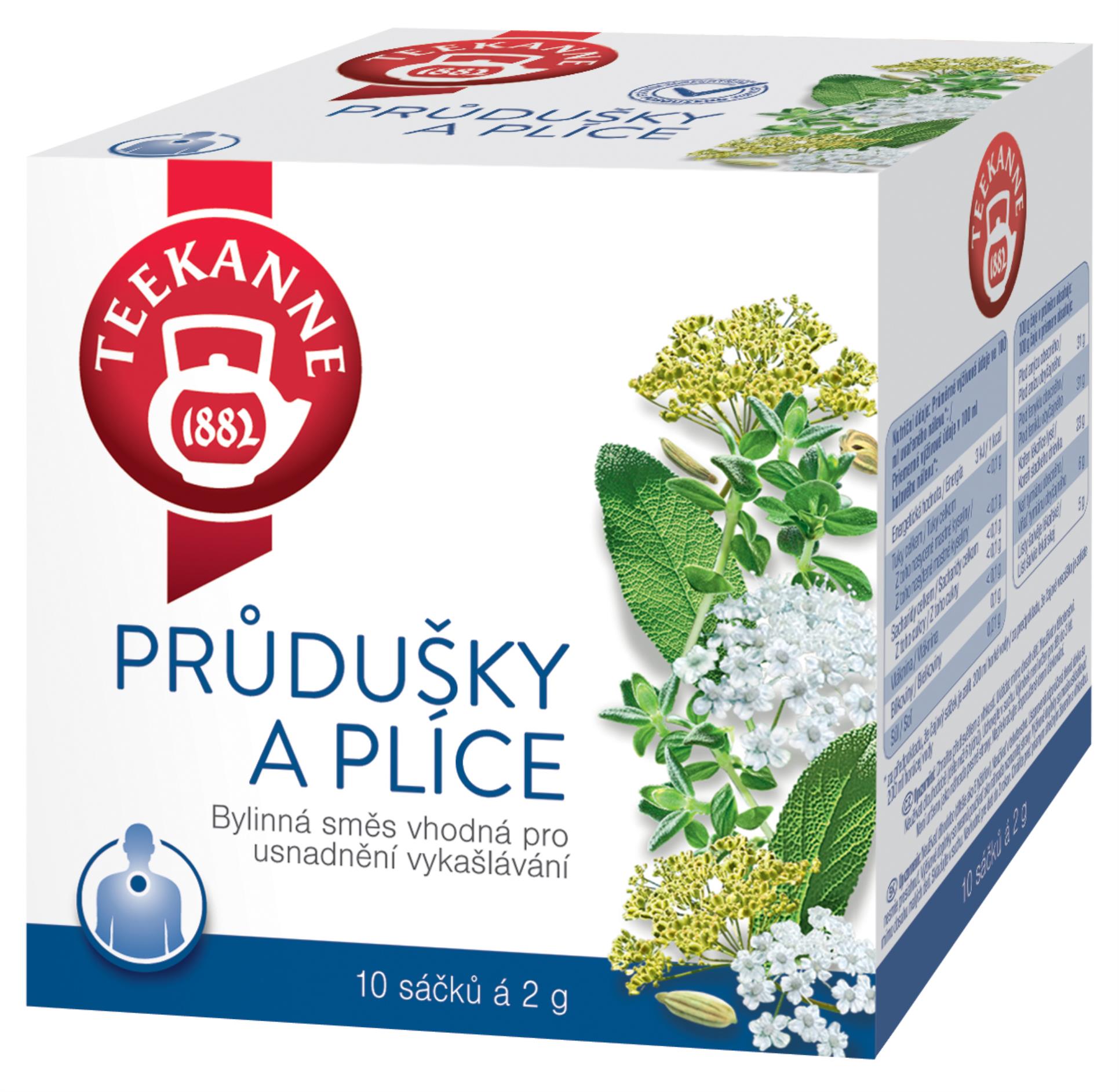 Čaj Teekanne Průdušky a plíce, 10 x 2 g