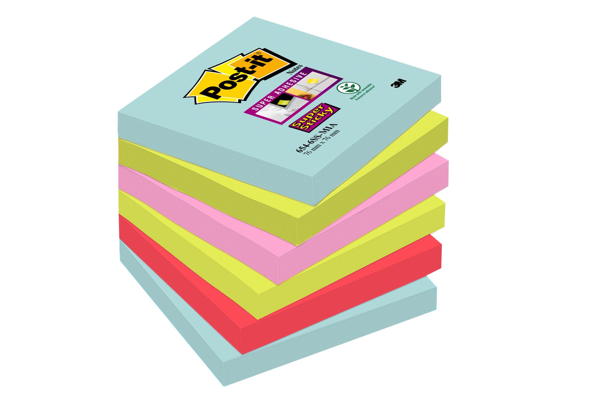Post-it  Bločky Super Sticky 76,0 x 76,0 mm