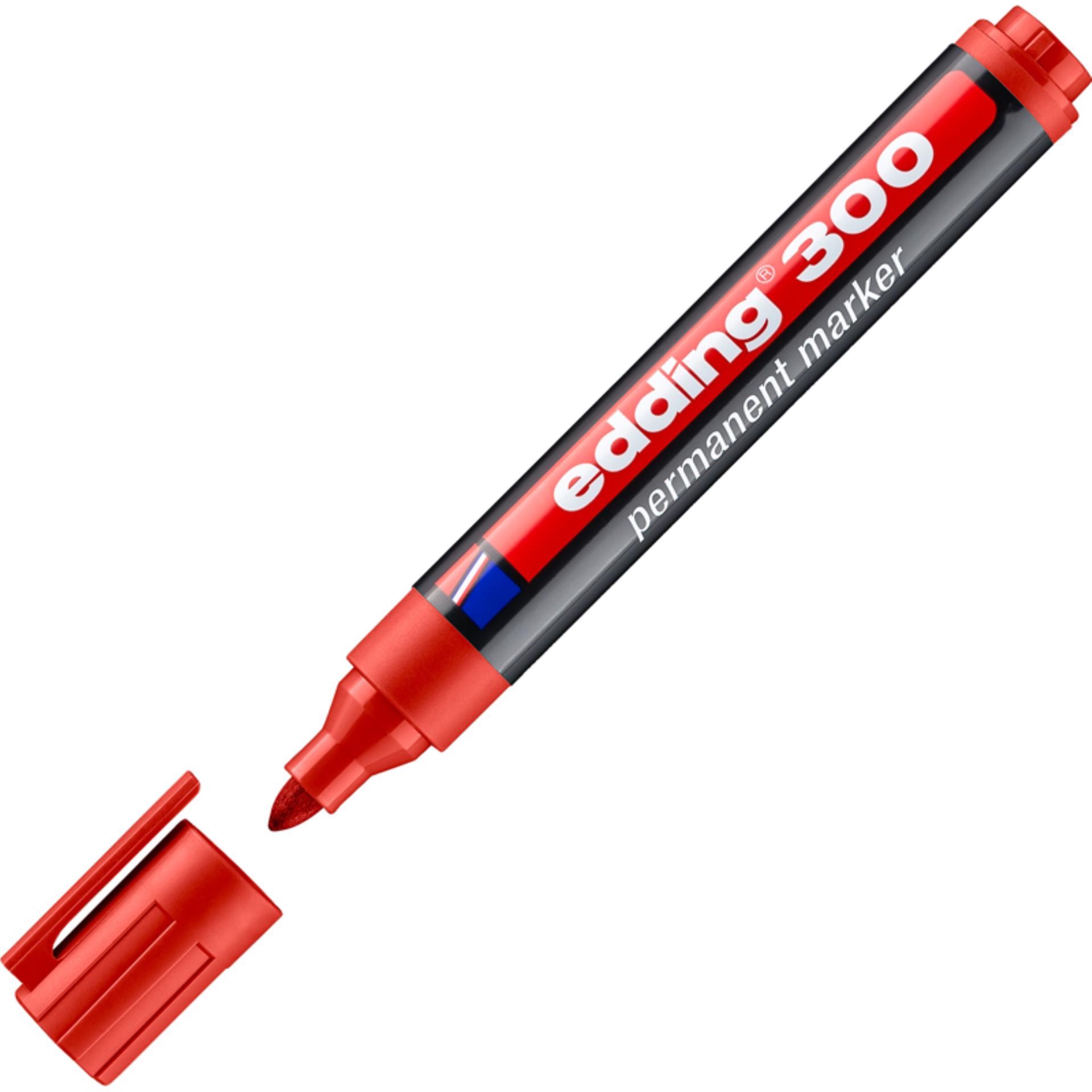 Levně Popisovač permanentní Edding 300 - červený
