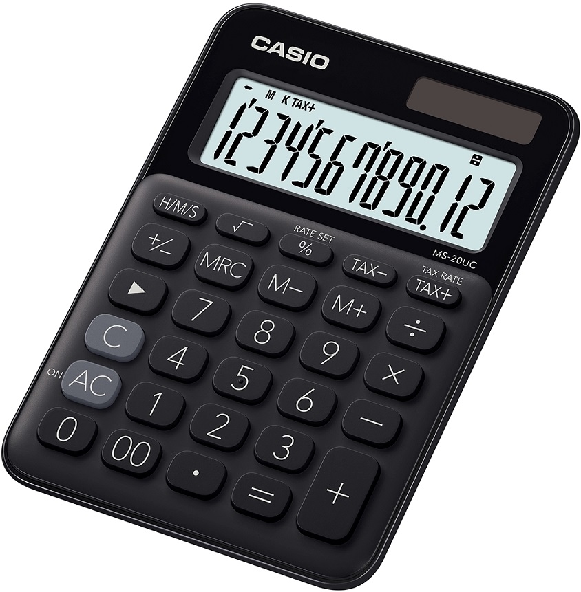 Levně Stolní kalkulačka Casio MS-20UC, černá