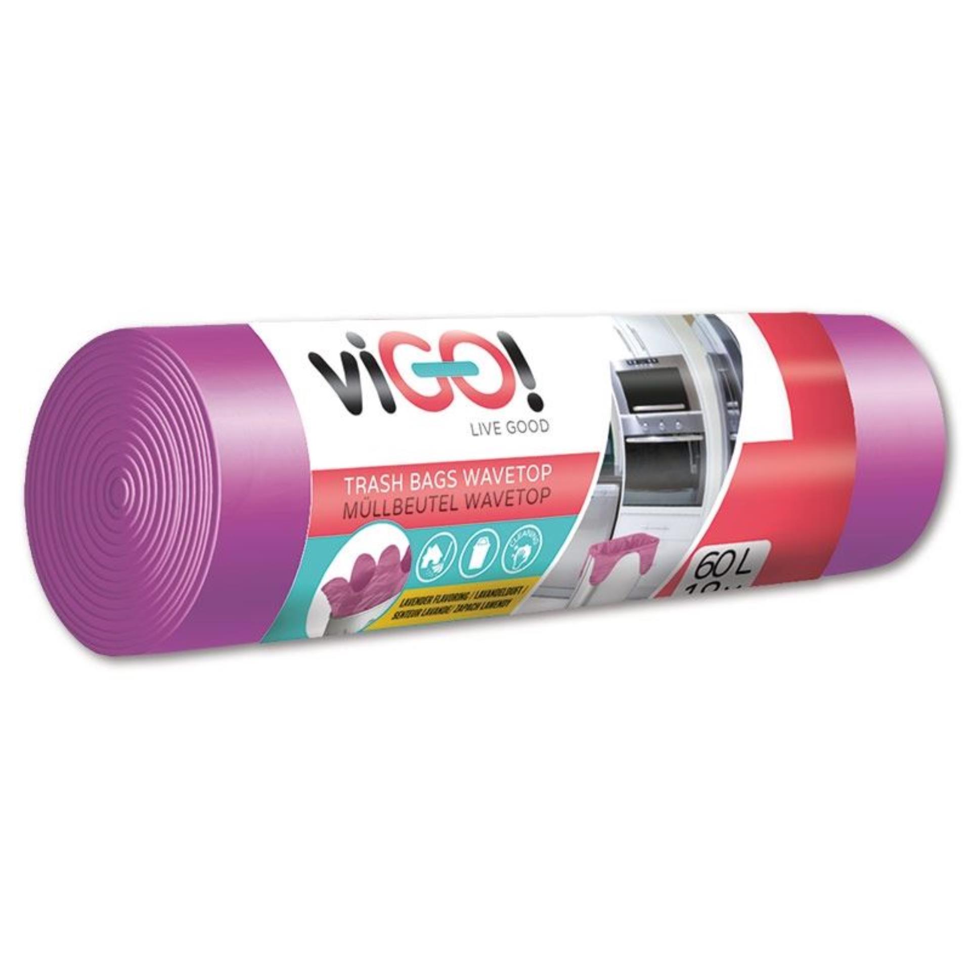 Vonné pytle s uchy, s vůní levandule, 60 l, 18 ks