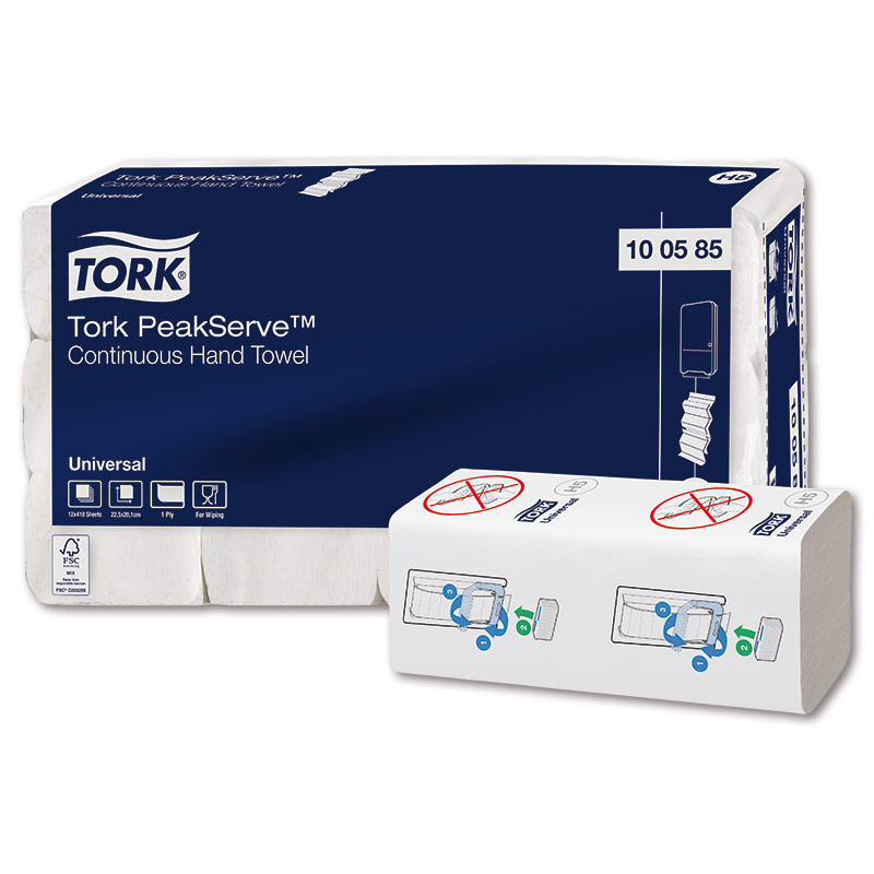 Levně Papírové ručníky Tork PeakServe,1 vrst.,bal=410 ks