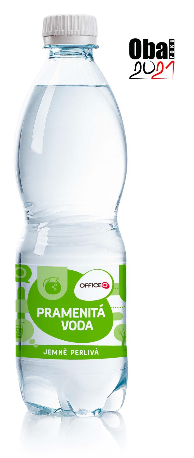 OFFICEO Pramenitá voda Office Depot - jemně perlivá, 8 x 0,5 l