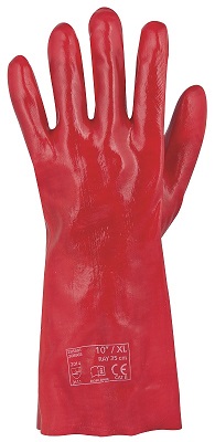 Levně Pracovní rukavice RAY, červené, vel.35