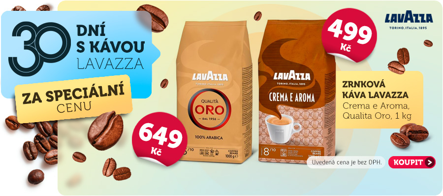 Měsíc s kávou Lavazza