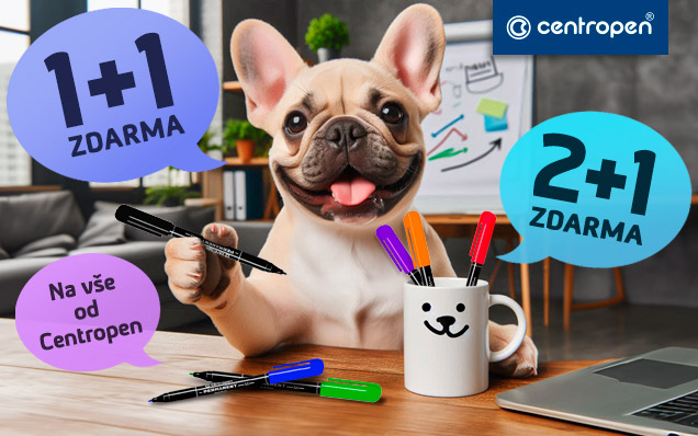 CENTROPEN 1+1 a 2+1 ZDARMA