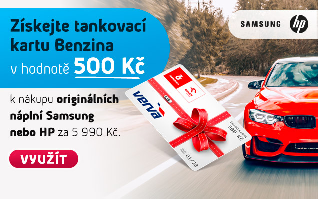 500 Kč tankovací karta Benzina ZDARMA