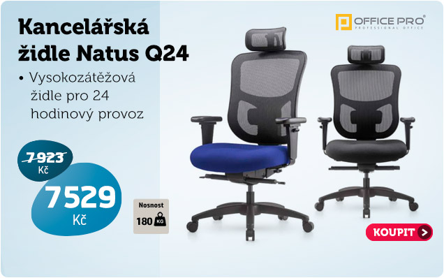 Vysokozátěžová židle pro 24 hodinový provoz