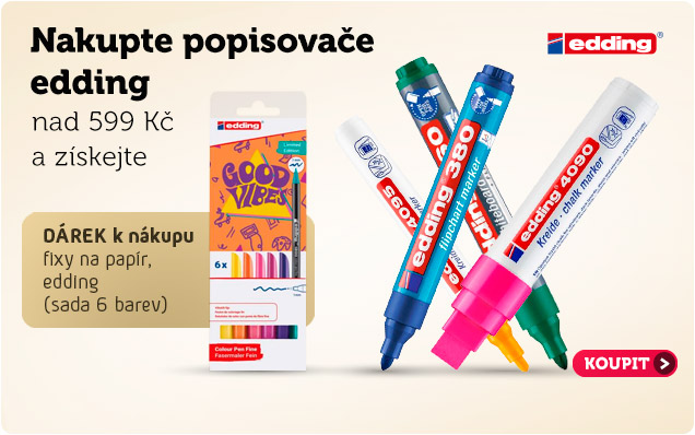 Popisovače edding + DÁREK