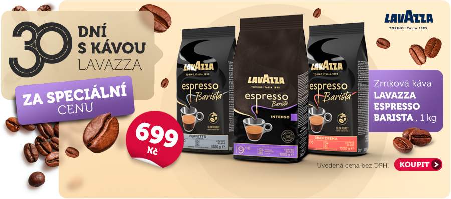 Měsíc s kávou Lavazza