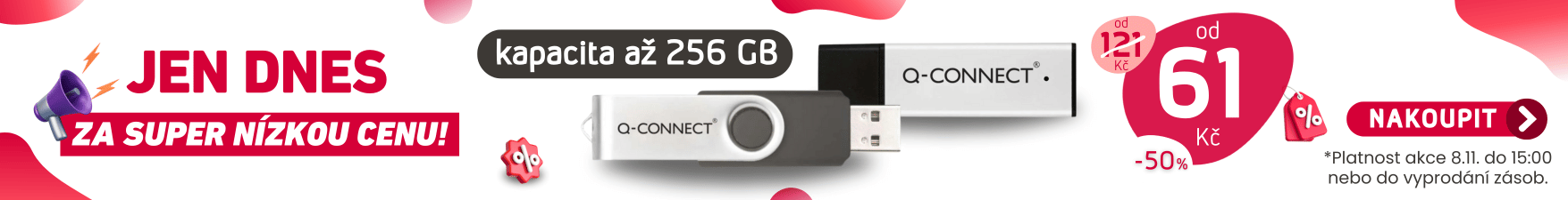 JEN DNES -  USB Flash disky Q-Connect