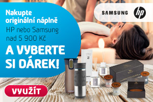 Dárky za nákup náplní HP a Samsung