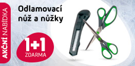 1+1 zdarma na odlamovací nůž a nůžky