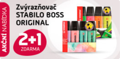 Zvýrazňovač 2+1 ZDARMA
