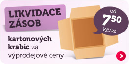 Výprodej kartonových krabic